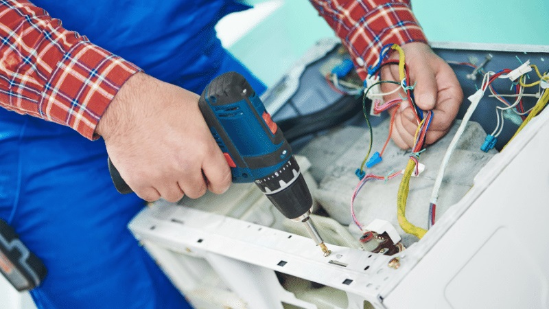 Salihli Samsung Samsung çamaşır makinesi kart tamiri – Su almama arızası orijinal parça ile giderildi. - Teknik servis örneği